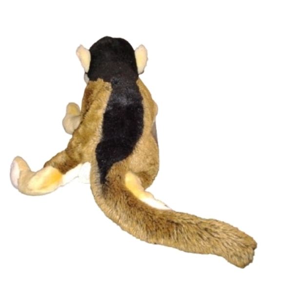 SOS Squirrel Monkey Plush Stuffed Animal 12”Save Our Space 2017 Brown Black Tan - Picture 3 of 6